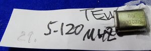 29．クリスタル 水晶発振子 5120KHｚ １個です　TEW 送料63円 ． 発振動作確認しています 