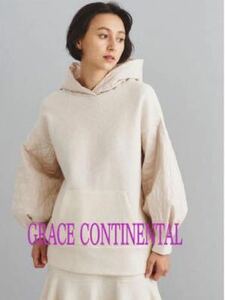 30800円　GRACE CONTINENTAL ジャージーパーカー 36サイズ クリーム色　