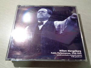 メンゲルベルク,WILLEM MENGELBERG/PUBLIC PERFORMANCES, 1938-1944(INCLUDES PREVIOUSLY UNRELEASED MATERIAL)(MUSIC & ARTS:CD-780 4CDs