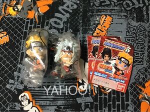 【未開封】NARUTO-ナルト-疾風伝★ストラップ 2種★ナルト&自来也★師弟コンビ 螺旋丸 キーホルダー ガシャポン カプセルトイ 2009年 希少