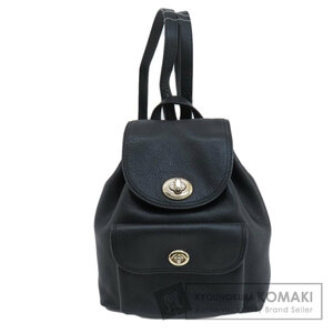 COACH コーチ 37581 ロゴ金具 リュック・デイパック レザー レディース 中古