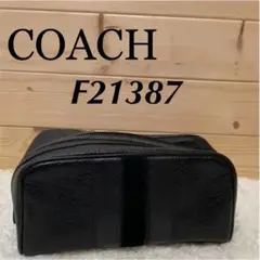 ✨COACH コーチ✨F21387✨ポーチ✨セカンドバック✨ブラック✨