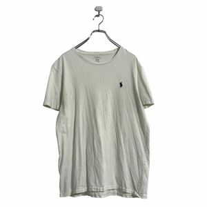 POLO RALPH LAUREN 半袖 ロゴ Tシャツ M ホワイト ラルフローレン ワンポイントロゴ 古着卸 アメリカ仕入 a605-6326
