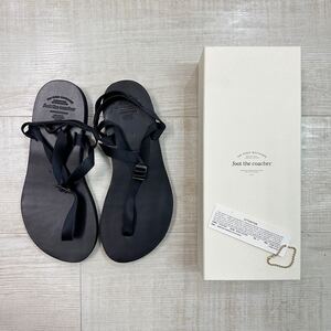 良品 foot the coacher フットザコーチャー STUDIOUS ステュディオス 別注 BAREFOOT SANDALS サンダル ブラック サイズ 8 定価24.200円 612