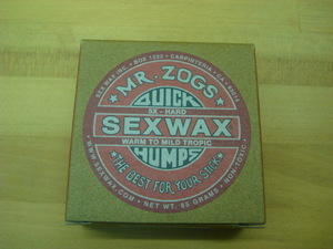 新品サーフワックス SEX WAX QUICK HUMPS（セックスワックスクイックハンプス）「5X RED LABEL」春夏用 (水温 21～29℃)