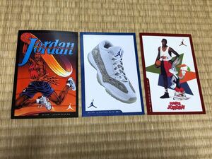 エアジョーダン　ポストカード　3枚　air jordan NBA NIKE ナイキ