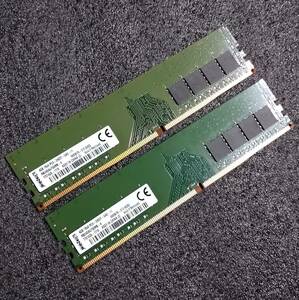 【中古】DDR4メモリ 8GB(4GB2枚組) Kingston RB24D4U7S8MB-4 [DDR4-2400 PC4-19200]