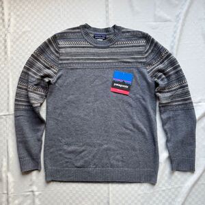 patagonia 2012AW ノルディッククルー Sサイズ 中古 ラムズウールセーター ニット クルーネック 灰色 グレー パタゴニア 2012年秋冬 古着