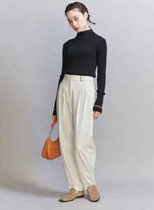 ★BEAUTY&YOUTH UNITED ARROWS★レーヨンポリエステルカーブパンツ1.3万　バレルパンツ