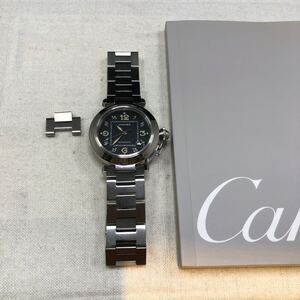 カルティエ Cartier パシャC 自動巻き ベルト15.5cm レディースサイズ 腕時計 ブックレット付 コマ１つ 動作確認済み