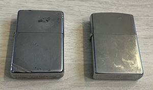 Zippo(J-XIII 1992)フラットトップ シルバー と、『31L001』　2個セット　ジッポー　オイルライター