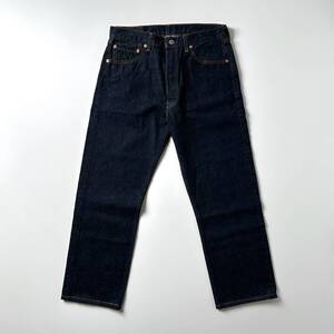 90s 米国製 レギュラー Levi’s 501 W33 (W32) ビンテージ 真っ紺 美品 中古 アメリカUSA製 1990年代 デニムパンツ ジーンズ 00501-0000