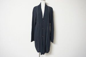 【即決】pas de calais パドカレ レディース 麻混 ロングカーディガン グレー系 サイズ36【683587】