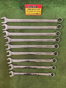 【中古品】Snap-On コンビネーションレンチセット OEXLM 19B～11B 9本セット IT89280TRS32