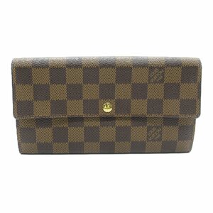 ルイ・ヴィトン ポルトフォイユ・サラ ブランドオフ LOUIS VUITTON 二つ折り財布 ダミエ 中古 レディース