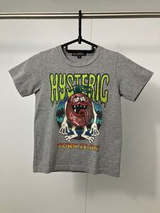 ジョーイヒステリック ヒステリックミニ ストロベリーモンスター半袖Tシャツ グレー Mサイズ 120 美品【親子コーデ可能】【兄弟コーデ可能