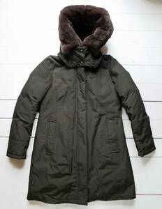 WOOLRICH ウールリッチ WS BOW BRIDGE ダウンコート XS 国内正規品 ボウブリッジ ラビットファー