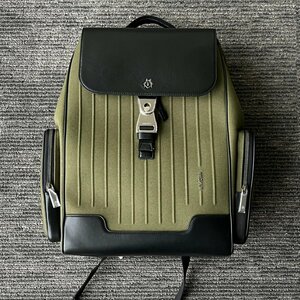 RIMOWA NEVER STILL キャンバス フラップ バックパック ユニセックス リュックサック グリーン