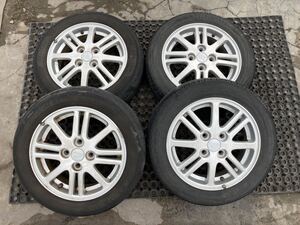 DAIHATSU純正 155/65R14 4.5J +45 PCD100 アルミホイール４本セット