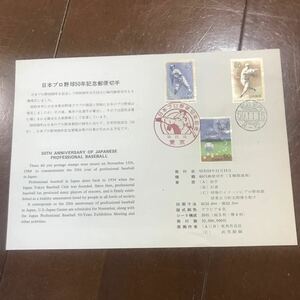 日本プロ野球 50年記念郵便切手 ガイド