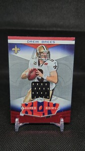 【Jersey No#】 2010 Panini Donruss Elite Super Bowl Materis Drew Brees Game Used Jersey 009/299 NFL Saints ジャージナンバー 1of1 