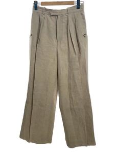 JW ANDERSON(J.W.ANDERSON)◆DOUBLE PLEATS TAILORED FLARE TROUSERS/ボトム/36/リネン/ベージュ