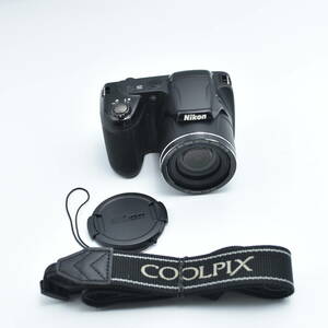 B#4836 Nikon Coolpix L320 16.1MP デジタルカメラ 26倍光学ズーム付き - ブラック