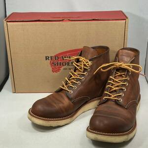 RED WING レッドウィング クラシックワークラウンドトゥー／9111 ワークブーツ 25.5cm USA7,1/2 UK6,1/2 EUR40.0 ブラウン レザーブーツ