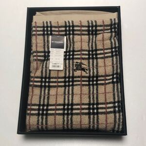 激レア/廃盤品【送料無料】 BURBERRY/正規品/新品未使用/タオルケット/1枚/ノバチェック/寝具/最高級/ブランド/シングルサイズ/夏　(Y299)