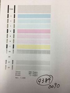 【H9389】プリンターヘッド ジャンク 印字確認済み QY6-0090 CANON キャノン TS8030/TS9030/TS8130/TS8230/TS8330/TS8430