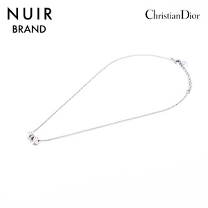 クリスチャンディオール Christian Dior ネックレス キューブ シルバー