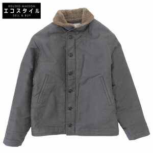 美品 TOYS McCOY PRODUCTトイズマッコイプロダクト N-1 DECK JACKET NAVY DEPARTMENT CONTRACT NXss 23164 ジャケット メンズ グレー 38