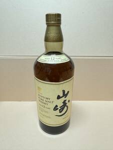 未開栓 SUNTORY サントリー 山崎12年 1000ml 国産ウイスキー【古酒】モルト 