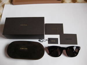 TOM FORD トムフォード サングラス Eugenio TF676-F 01E 53□22 145 ブラック ゴールド/ブラウン 53mm UVカット眼鏡イタリア車運転夏海水浴