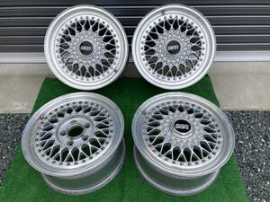 ★鍛造軽量!! BBS RS137 RS225 7J+45/8J+45 PCD114.3 5H 4本セット 当時物!! メッシュ リバレルベースに!!