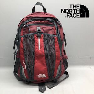 H■ THE NORTH FACE recon ノースフェイス リーコン リュックサック 赤系 ナイロン リュック バックパック デイパック アウトドア 美品 