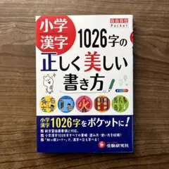 ほぼ新品未読品！　定価960円　『小学漢字 1026字の正しい美しい書き方』