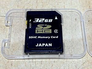 送料185円～　完動品　SDHCカード　32GB　クラス④　プラケース入り　日本製