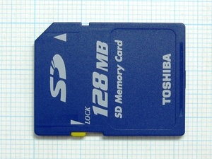 ★TOSHIBA ＳＤメモリーカード １２８ＭＢ 中古★送料８５円・１８５円