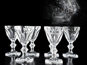 【雲】某有名資産家収蔵品 最高級 BACCARAT バカラ ワイングラス 6客セット 古美術品(クリスタルガラス)Y1028 UTD2fsw