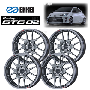 ENKEI エンケイ GTC02 (HS ハイパーシルバー/フロントフェイス) 8.5J x 19インチ +35 PCD120 5穴 4本セット (GTC02-F007-HS-4S