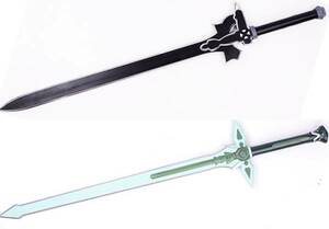 ★特別セール・2点4000円★長さ108cm ソードアート オンライン キリト コスプレ 道具 武器 エリュシデータ&ダークリパルサー 剣