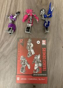 Transformers Studio Series 52 Arcee, Chromia, Elita-1 Revenge Of The Fallen Used 海外 即決