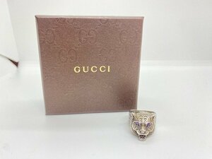 GUCCI　グッチ　グッチガーデン　キャットヘッド　ガーデンキャットリング　指輪　シルバー　925　19号　☆ｃ２５０