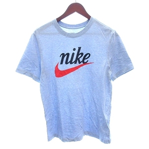 ナイキ NIKE THE NIKE TEE カットソー Tシャツ クルーネック ロゴプリント 半袖 M 水色 ライトブルー /AU メンズ