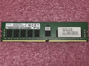 #2132 SAMSUNG DDR4-2400 1Rx4 PC4-19200 ECC REG 16GB 保証付き M393A2K40BB1-CRC0Q #04