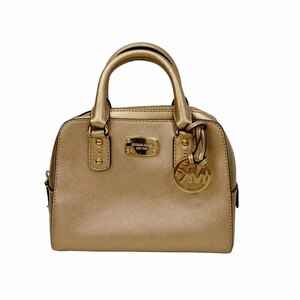 マイケルコース MICHAEL KORS ロゴチャーム ミニ2WAYバッグ 金 ゴールド レディース