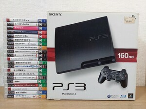 PS3本体 CECH-3000A+ソフト21枚セット/デビルメイクライ/ディスガイア/三國無双/キャサリン/カオスチャイルド/GUILTY GEAR/エルシャダイ