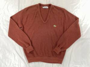 古着 2323 Mサイズ ラコステ LACOSTE IZOD カーディガン セーター ビンテージ オリジナル vintage 70 80 90 old オールド USA