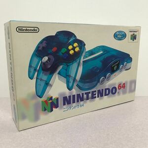 【極美品】クリアブルー ニンテンドー 64 NINTENDO NUS-001 付属品付